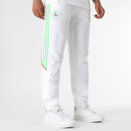 Adidas Sportswear - Ensemble Tee Shirt Et Pantalon Jogging A Bandes Algérie JE5345 JE5342 Blanc